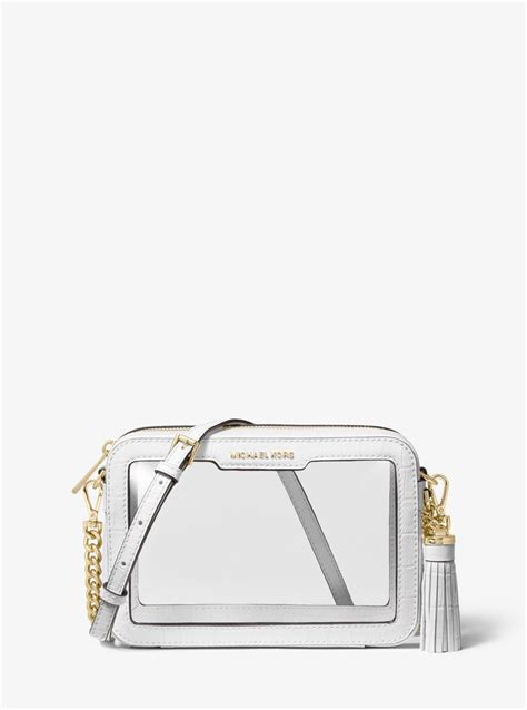 crossbody michael kors clear bag|michael kors shoulder crossbody bag.